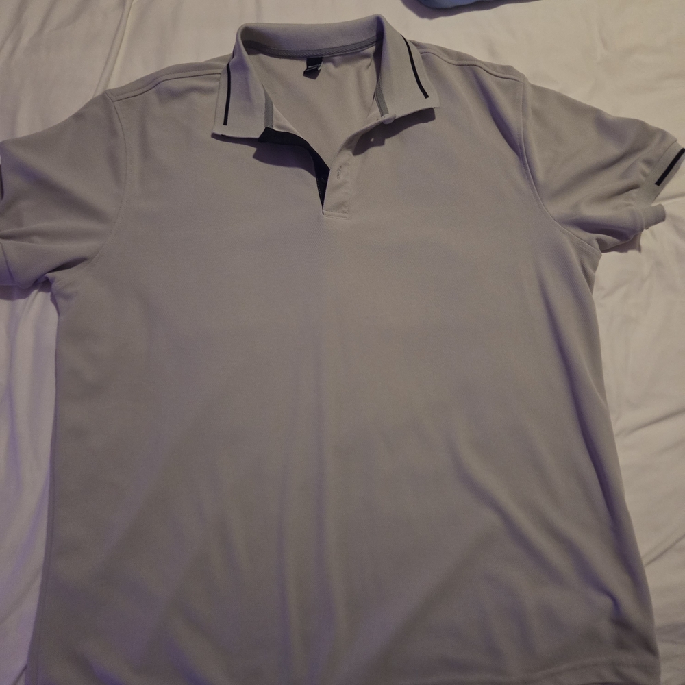 NFINITY Light Gray Polo Shirt.